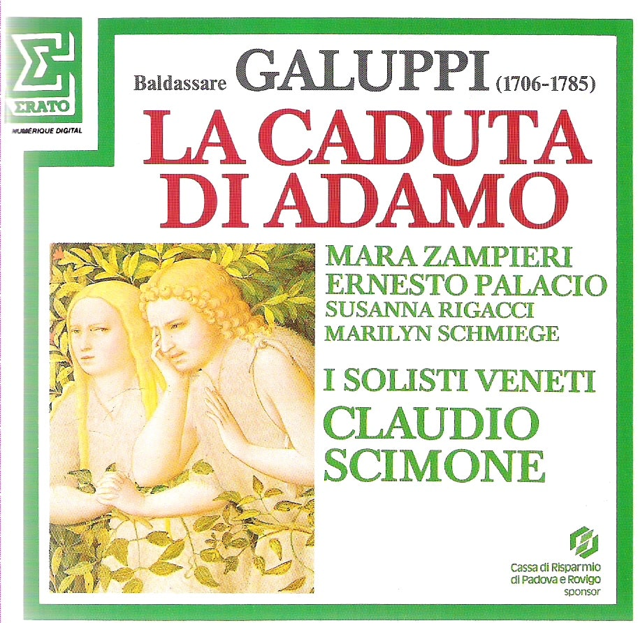 Galuppi: La Caduta di Adamo (Angelo di Giustizia)